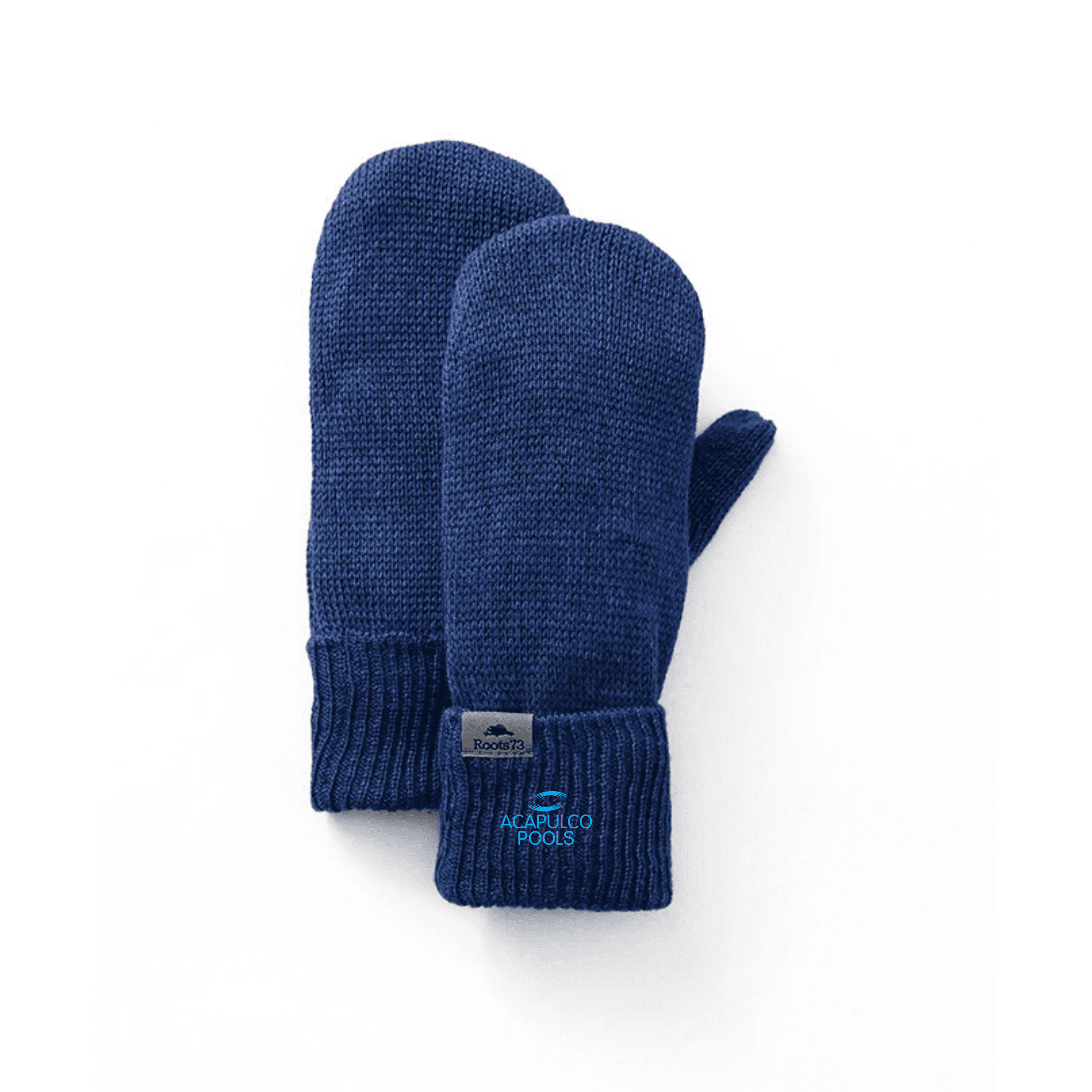 Roots73 Knit Mittens, Ink Blue Heather